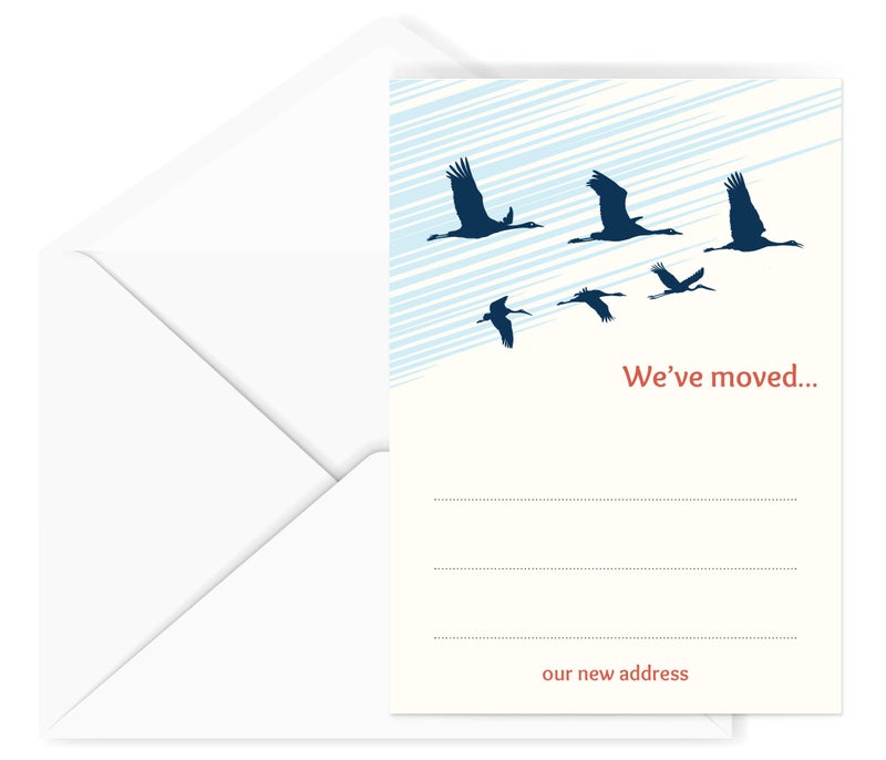 Little Notes by Comptime We've Moved - Moving Cards (24 Cards and Envelopes) - Image 1